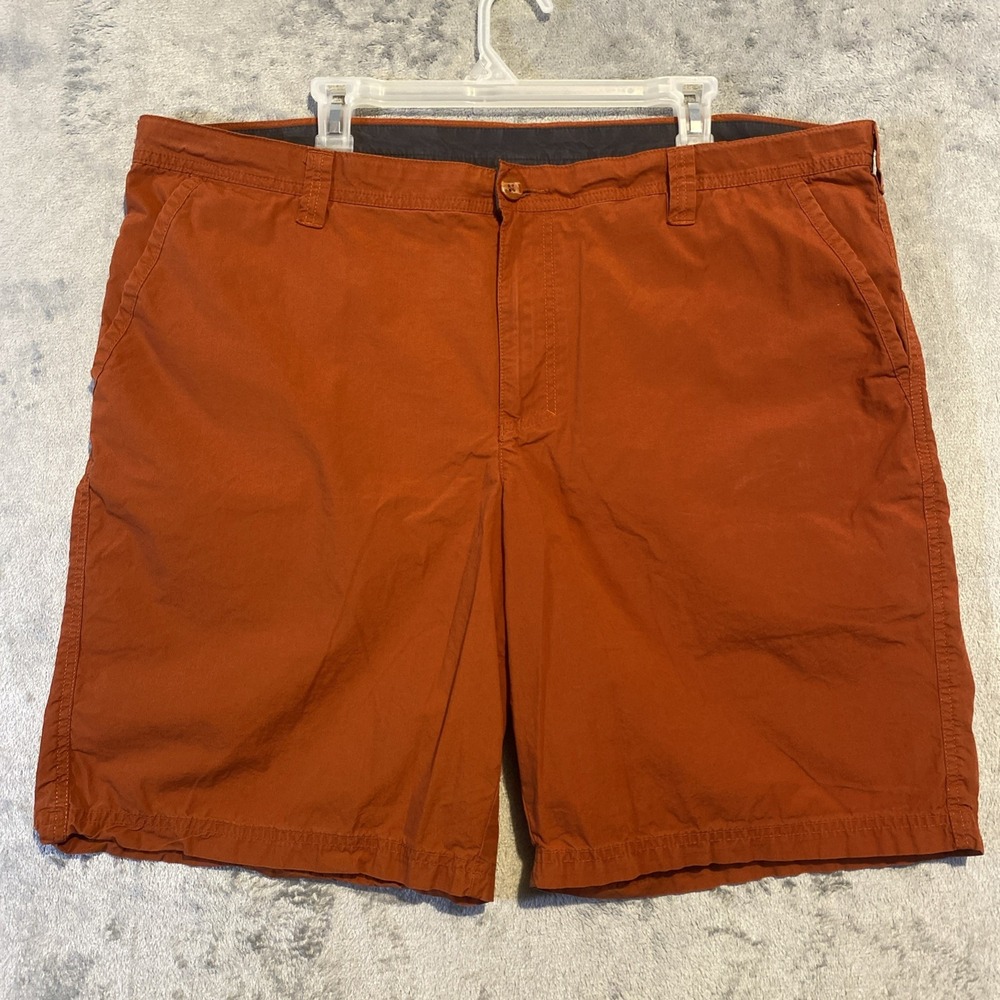 Columbia Shorts Mens Sz 40 Orange Cotton Lightweight Washed Out Hiking Fishing‎